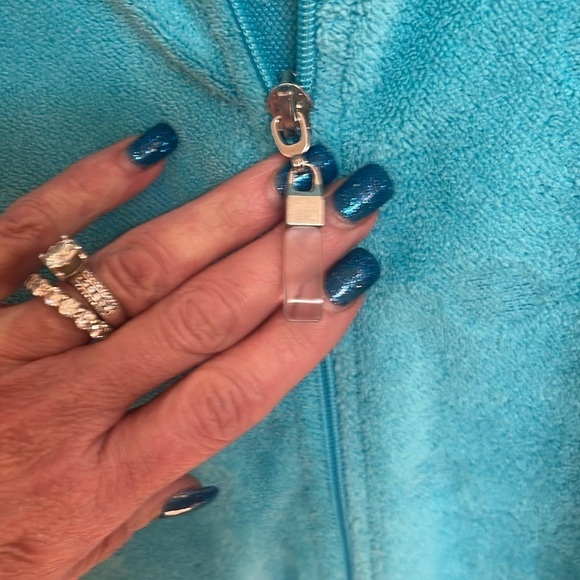 Stan Herman blue robe with front zipper and front pockets. Size XL - Picture 6 of 11